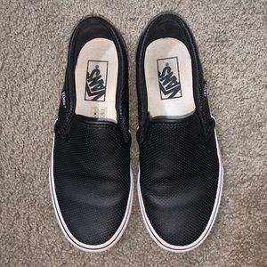 Vans- perf leather slip on